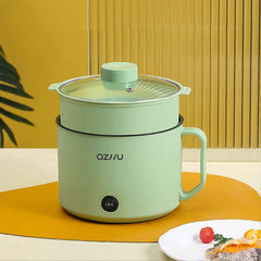 Multifunctional Electric Cooking Pot Small Mini Portable Non-Stick Cooker for Boiling Frying Steaming