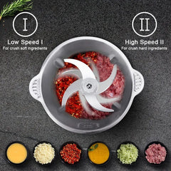 Stainless Steel 2-Speed Electric Meat Grinder