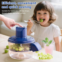 Electric Peeler - Rechargeable Automatic Fruit & Vegetable Peeler Machine, Electric Garlic Peeler for Grapes, Cherry Tomatoes, Potatoes & More | Portable Fast Kitchen