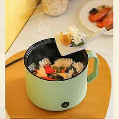 Multifunctional Electric Cooking Pot Small Mini Portable Non-Stick Cooker for Boiling Frying Steaming