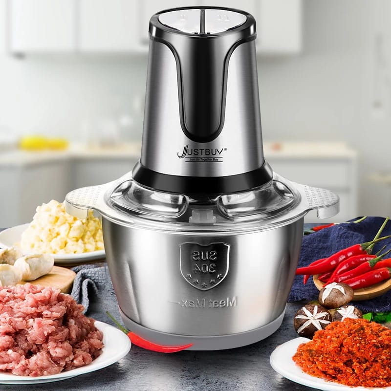 Stainless Steel 2-Speed Electric Meat Grinder