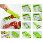 Vegetable and Fruit Cutter Set Multifunctional Kitchen Chopper Slicer with Stainless Steel Blades